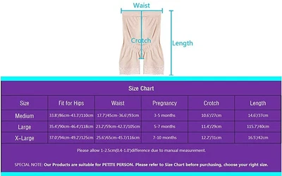 £9.58 • Buy Seamless Maternity Underwear Lightweight Shapewear, Beige, Size Large J3vh