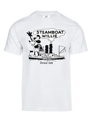 Mens Steamboat Willie T-Shirt - Vintage 1928 Cartoon Shirt • $16.99