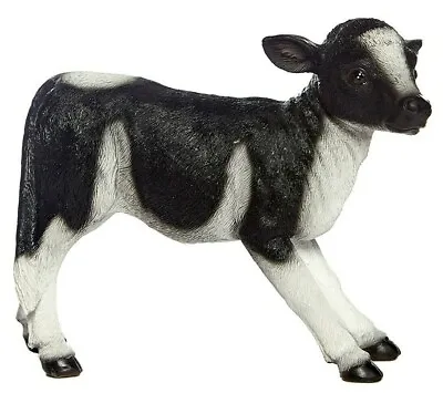 Garden Ornament Calf Statues Sculpture Outdoor Cow Animal Figurine Resin • £15.98