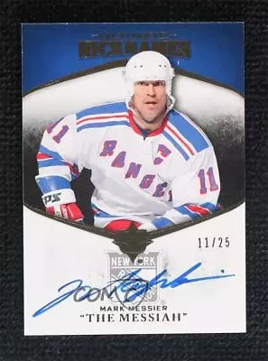 2010-11 Ultimate Collection Ultimate Nicknames /25 Mark Messier #UN-MM Auto HOF • $262.99