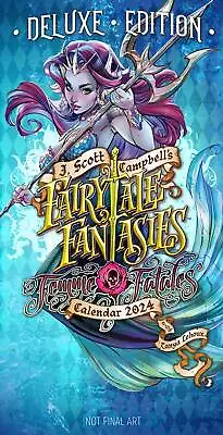 J Scott Campbell Fairytale Fantasies 2024 Calendar Dlx Ed Image Comics Buy-sell • $54.99