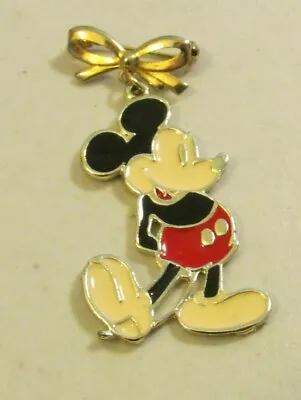 Disney Bow Mickey Mouse Pin- So Cute 2.5 Inches • $12.25