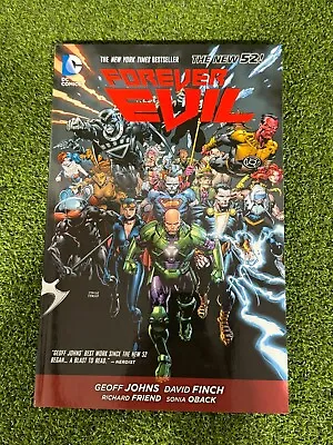 Forever Evil TPB Geoff Johns David Finch DC New 52 Trade Paperback • £11.87
