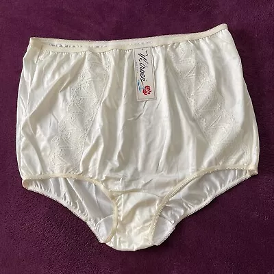 Vtg Velrose Panty Granny 100% Nylon Panties Size 14 NOS Ivory • $42.80