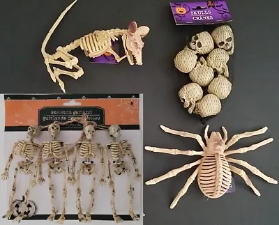 Halloween Bones Of Skeletons Skulls Rats & Spiders   Select: Type • $3.49