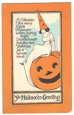 Vintage Halloween Postcard - Rare Carpenter Halloween - Superb Example • $265