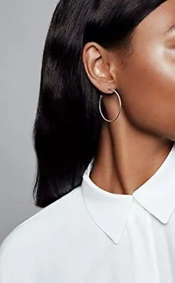 $50.96 • Buy Pandora Earrings Large Hoops #297694 Sterling Silver