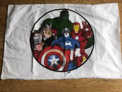 1xStandard Size MARVEL AVENGERS Reversible Pillowcase Character Pillow Case • £5