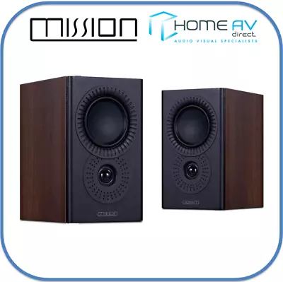 Mission LX-1 MkII Mk2 Bookshelf Or Standmount Speakers In Lux LX1 Walnut Pearl • £189