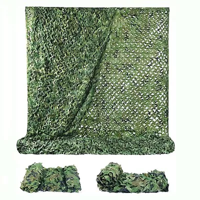 6M*4M Large Camouflage Net Camo Netting Camping Shooting Hunting Hide Cover • £19.99