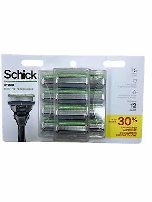 Schick Hydro 5-Blade Skin Comfort Sensitive Skin Mens Razor Blade Refill 12 Ct • $24.99