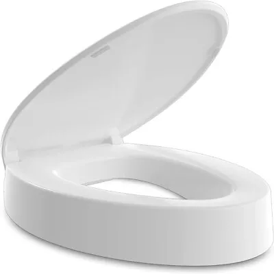 Toilet Seat Risers For Seniors Slow Close Elevated Toilet Seat Heavy • $49.99