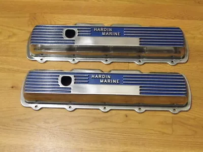 Pretty Vintage Hardin Marine Oldsmobile 455 Cast Aluminum Valve Covers Jet Boat • $500