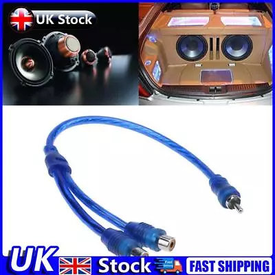 Car Audio System Splitter Cable Auto Accessories Audio Power Amplifier Cable UK • £4.59