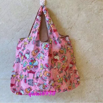 Cute Hello Kitty Circus Foldable Shopping Bag Grocery Recycle Eco-friendly Tote • $4.54