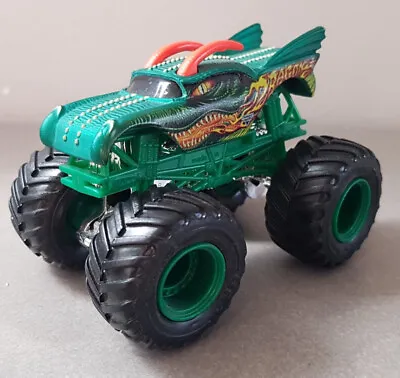 Hot Wheels Monster Jam Monster Truck Dragon With Green Wheels 1:64 Scale VGC • £4.99