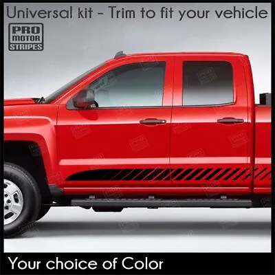 Strobe Side Rocker Stripes Decals For Chevrolet Silverado Colorado S10 WT LT EV • $42