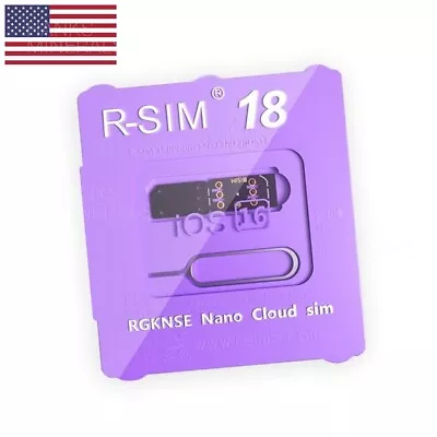 R-SIM18 RSIM 18 Nano Unlock Card For IPhone 14 13 12 11 Pro Max RSIM18 IOS16 • $10.98