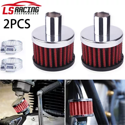 2PCS High Flow Racing 3/4 Small Air Filter Motorcycle Turbo Cold Air Intake US • $11.18
