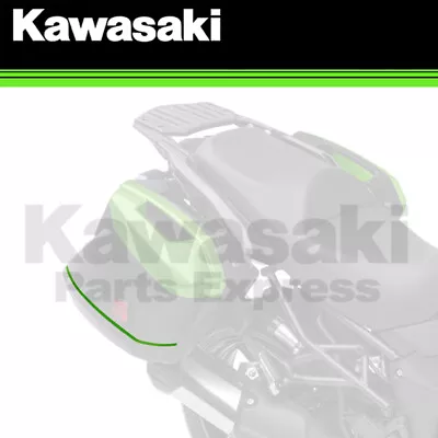 New 2015-2022 Kawasaki Versys Kqr 28 Liter Hard Saddlebag Trim Set Lime Gr • $47.66