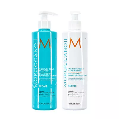 Moroccanoil Moisture Repair Shampoo And Conditioner 16.9oz/500ml SET • $67