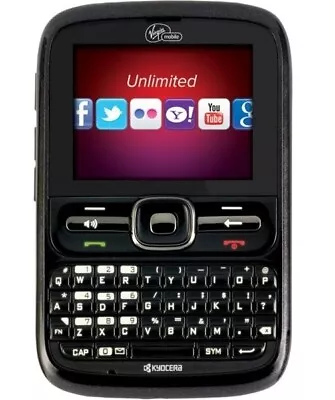 BRAND NEW Kyocera Loft/Torino S2300 - Virgin Mobile - Black Cell Phone • $38.99