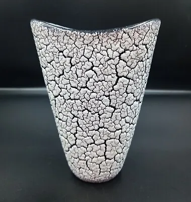 Jasba Cortina Lava Style Crackle Glaze West German Pottery Vase 590-16 16cm • £20