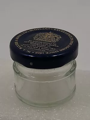 VTG Baxter & Sons Scotland Mini Glass Jar Empty - Dia.=1.5  (Jelly/Jam?) • $5.70