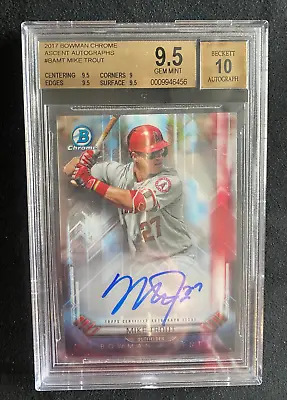 2017 Bowman Chrome Mike Trout Auto  # 35 Of 99 Maede bgs 9.5/10 Ssp 🔥💎hot • $1799.99