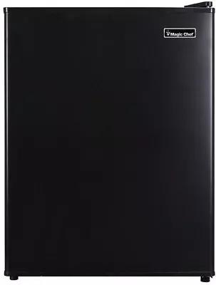 Magic Chef Mini Refrigerator 2.4 Cu. Ft. Two Shelves Drinks College Dorm Black • $222.03