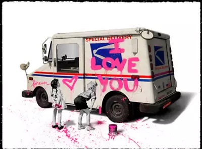 Mr. Brainwash  Special Delivery  Standard Edition Of 75 - Signed And Thumb Print • $2199.99