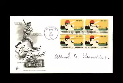 Happy Chandler Signed 1983 FDC Babe Ruth Cache New York Yankees Autographed • $14