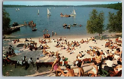 Milford Pennsylvania PA - Finest White Ocean Sand Beach - Vintage Postcard • $4.49