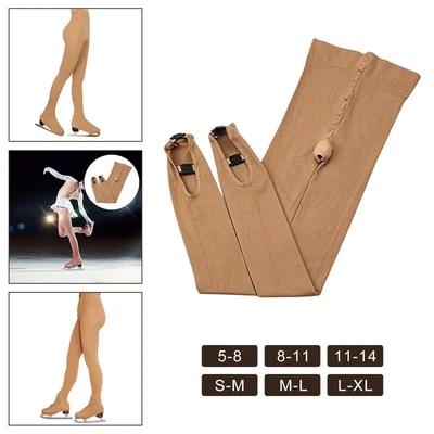 £17.94 • Buy Figure Skating Over The Boot Tights Leggings Wear For Gymnastics Ice Skating