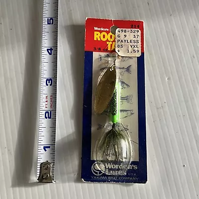 Vintage Worden's 3/8 Oz GRCA Rooster Tail  Spinner Fishing Lure NEW IN BOX • $5.69