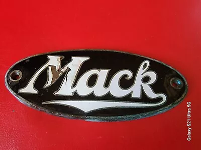 Vintage Large 7” Long Mack Semi Truck Oval Emblem RARE  • $25