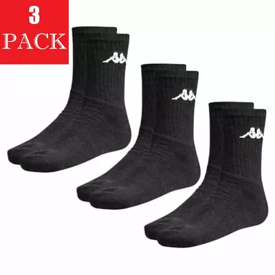 £6.49 • Buy KAPPA Mens Socks 3 Pairs Unisex Womens Boots Multi-pack Mid Calf Sports Socks