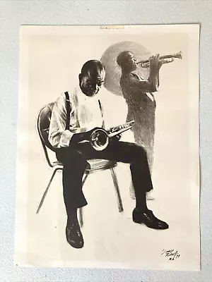 1978 Signed  James Russell  Jazz Musician New Orleans Print Louis Armstrong • $24.95