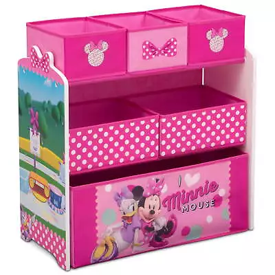 Minnie Mouse 6 Bin Design And Store Toy Organizer By Delta Children • $34.27