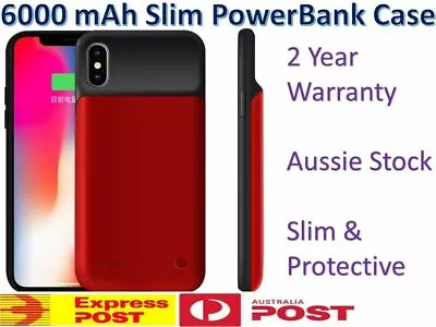 $32.89 • Buy IPhone X / XS Max XR Battery Case 6000mAh Rechargeable Charger Portable Charging