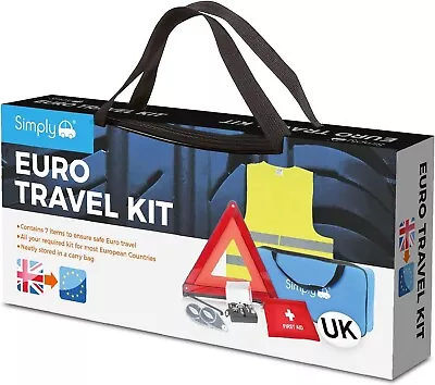 European Car Travel Kit Items For Legal Driving In Europe UK Plate • £26.99