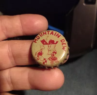 Vintage Mountain Dew Hillbilly Cork Soda Bottle Cap With S.C. Tax Stamp Used • $14.99