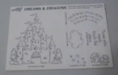 Stampin'Up Dreams And Dragons Rubber Stamps 1996 12 Stamps • $11