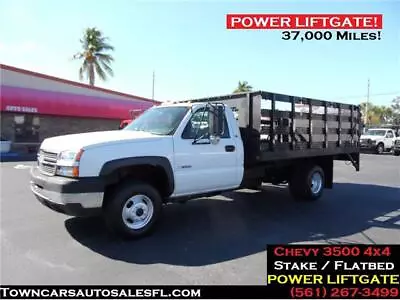 $29500 • Buy 2005 Chevrolet Silverado 3500 4x4 Flatbed Stake Truck
