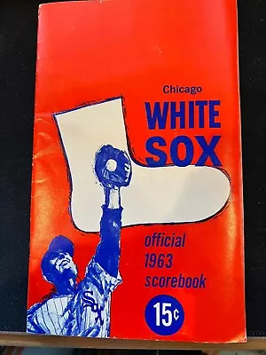 1963 Chicago White Sox Vs. Kansas City Official Program Scorebook • $12.95