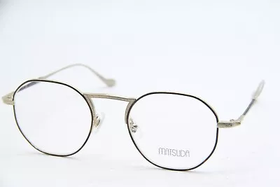 New Matsuda M3057 Gold Havana Round Authentic Frames Eyeglasses 49-21 • $400.50