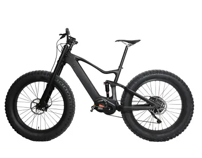 18  Carbon Fat Bike 9s Electric Bicycle Ebike Bafang M620 SRAM Suspension 26er • $3750