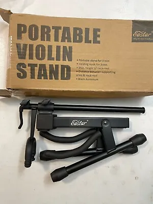 Eastar EST-006 Violin Stand Viola Stand With Bows Hook Holder Portable Adjust... • $24.60