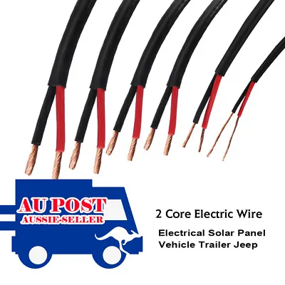 $10.88 • Buy Vehicle Trailer Battery Twin Core Cable Electrical Solar Panel 2 Sheath Wire 12V