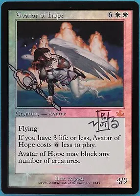 Avatar Of Hope FOIL Prophecy NM ARTIST ALTERED SIGNED MTG CARD (409616) ABUGames • $41.34